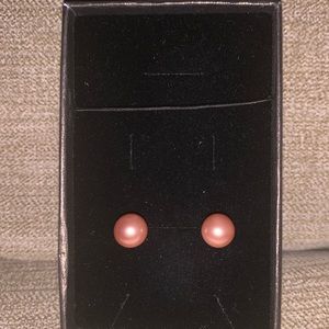 Four Sets of Faux Pearl Earrings - Offwhite/Pink